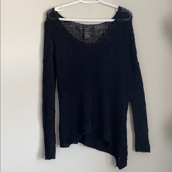 Aritzia Talula Woven/Mesh Sweater - Picture 1 of 3